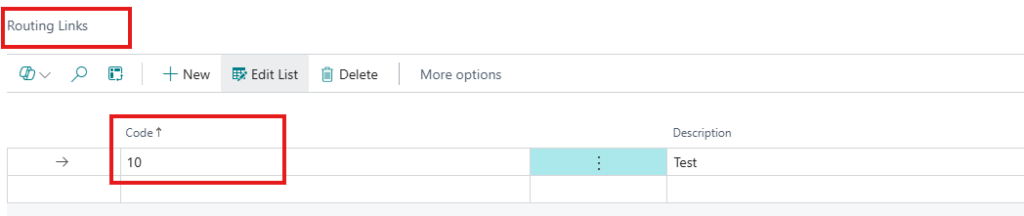 Creating routing link code