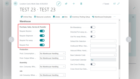 Dynamics 365 Business Central Warehouse Management Guide